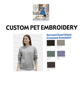 Load image into Gallery viewer, CUSTOM PET EMBROIDERY - SWEATSHIRT
