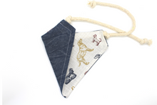 Load image into Gallery viewer, PET BANDANA - DENIM DOGG
