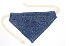 Load image into Gallery viewer, PET BANDANA - DENIM DOGG
